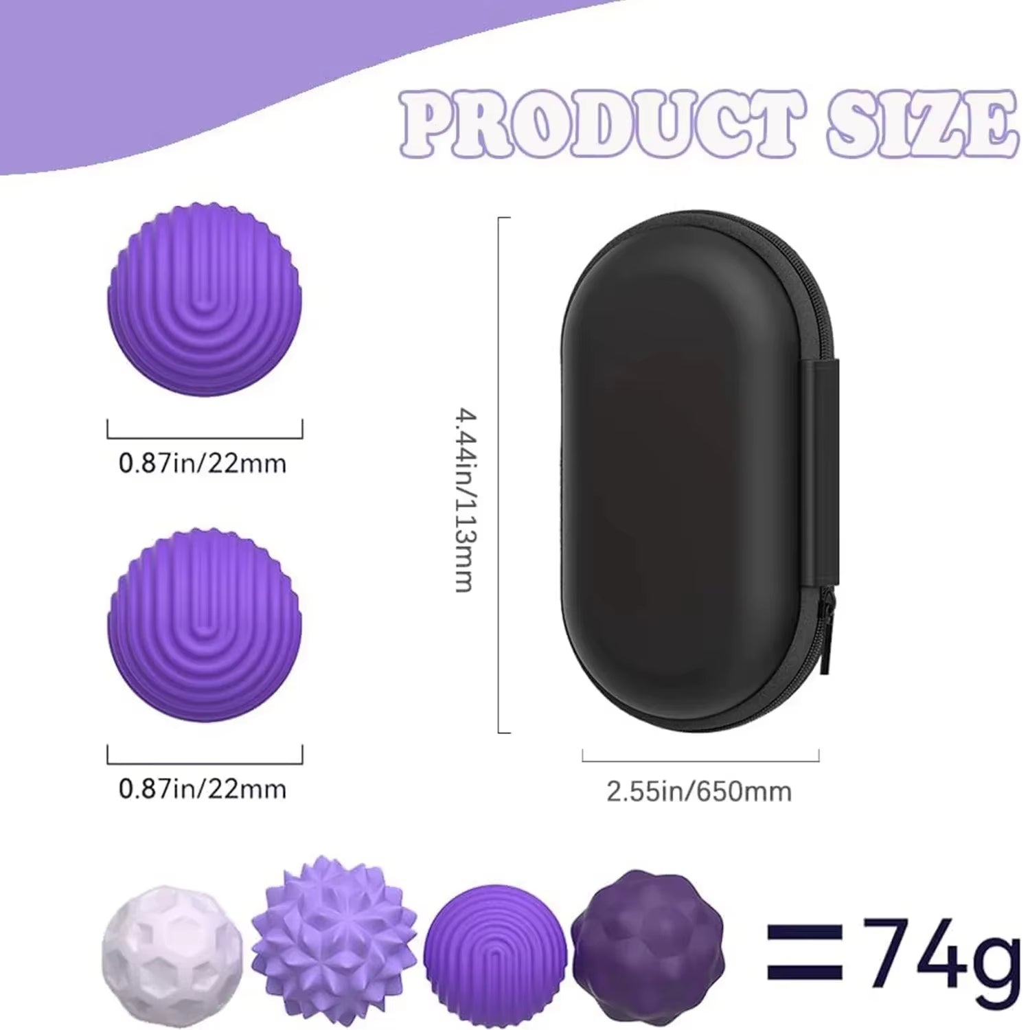 Magnetic Silicone Sensory Balls for Anxiety Relief and Stress Management - Fidget Toy for Kids and Adults