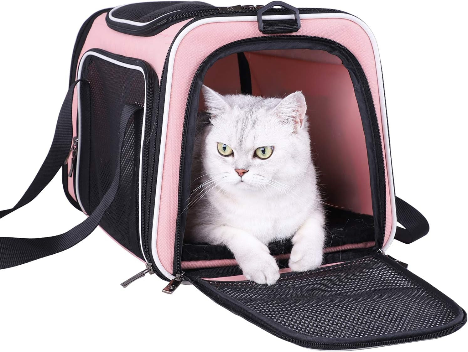 Medium Fantasy Pink Soft and Stylish Travel Pet Carrier Bag for Cats and Puppies