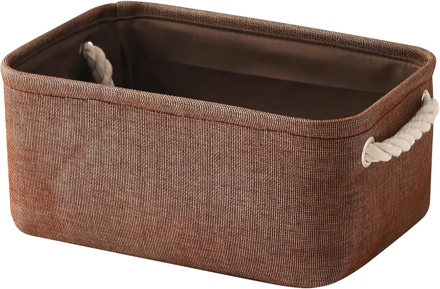 Large Collapsible Storage Bins - 3 Pack 14x10x7 Inch Fabric Organizers for Closet, Shelf, and Toy Storage (Grey & Gold)