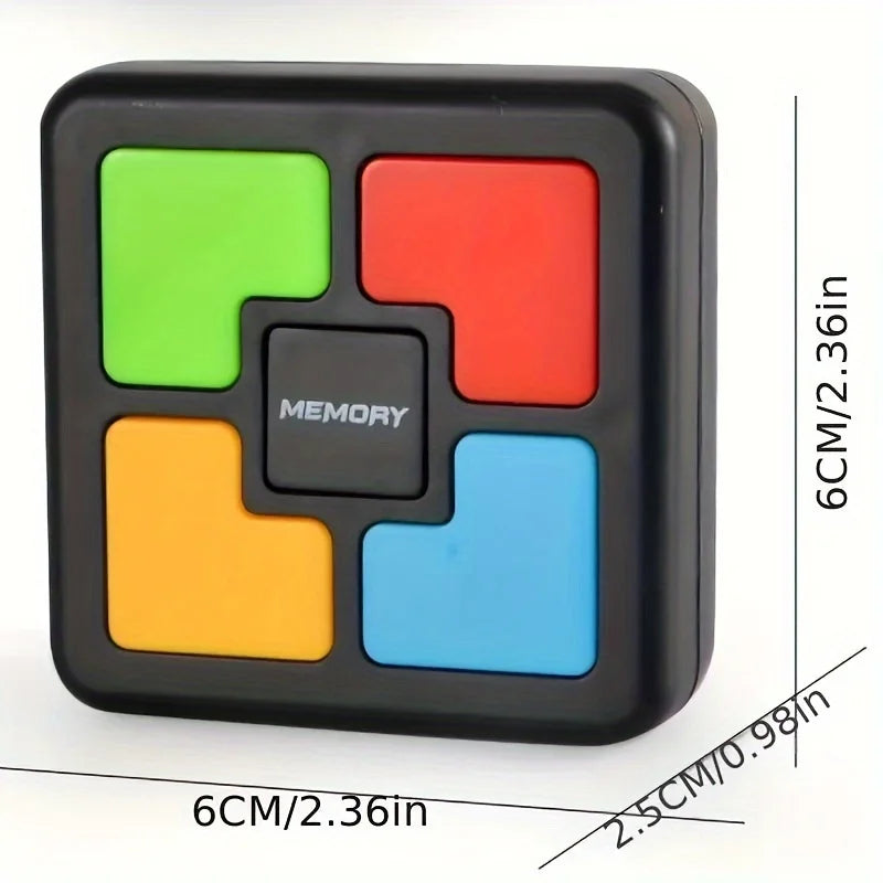 Handheld Memory Game with Lights and Sounds - Educational Brain Teaser Toy for Children