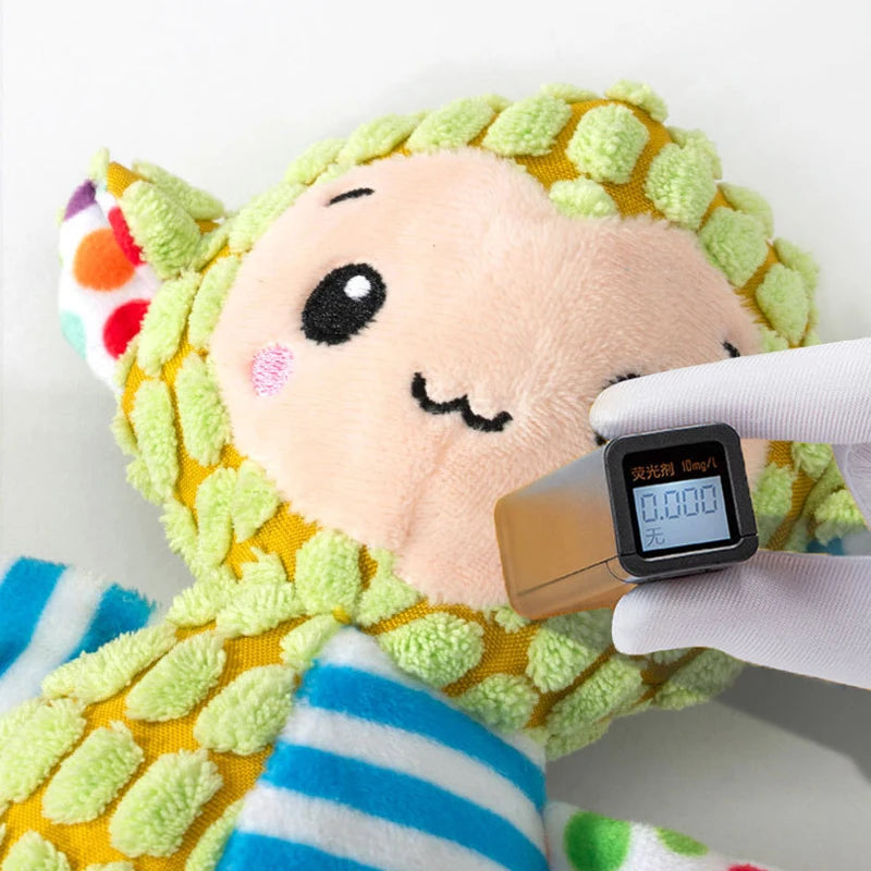 Interactive Plush Pet Toy for Dogs and Cats - Bite-Resistant Squeaky Puzzle Toy for Teeth Cleaning and Chewing