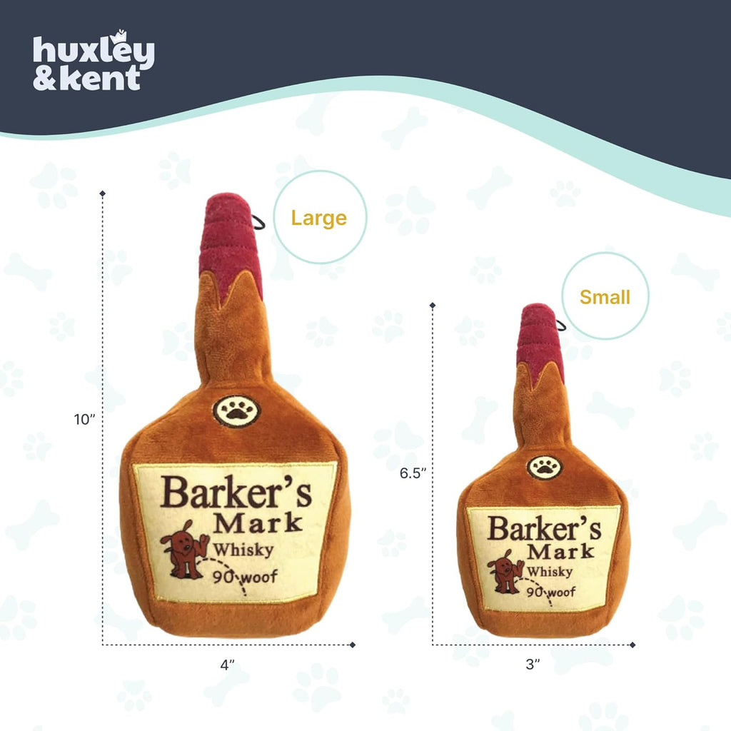 Premium Plush Squeaky Dog Toy with Squeaker – Ideal for Small, Medium, and Large Dogs – Soft Stuffed Animal for Indoor Play and Fetch - Barker's Mark, Large