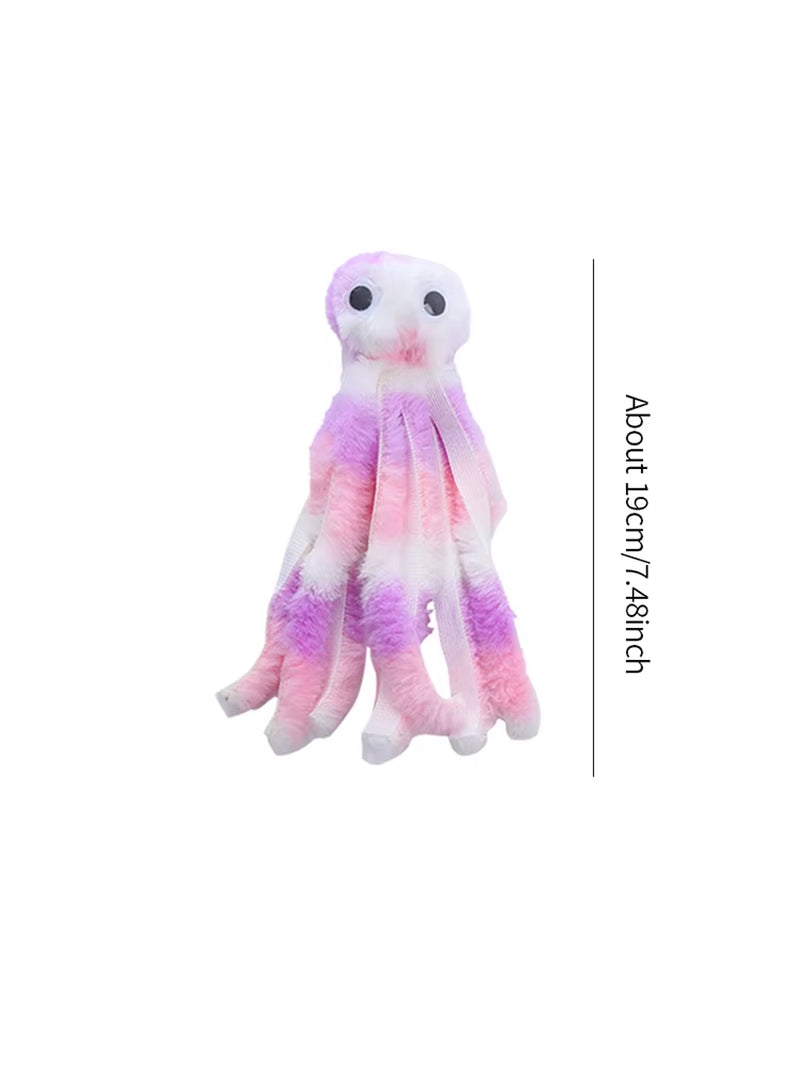 Interactive Plush Octopus Cat Toy - Durable and Engaging Pet Play Accessory