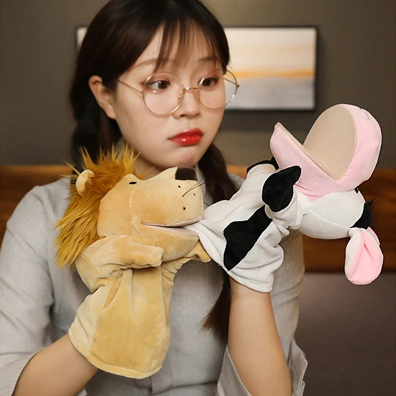 Cartoon Plush Hand Finger Puppets - Ideal for Family Gatherings and Parties