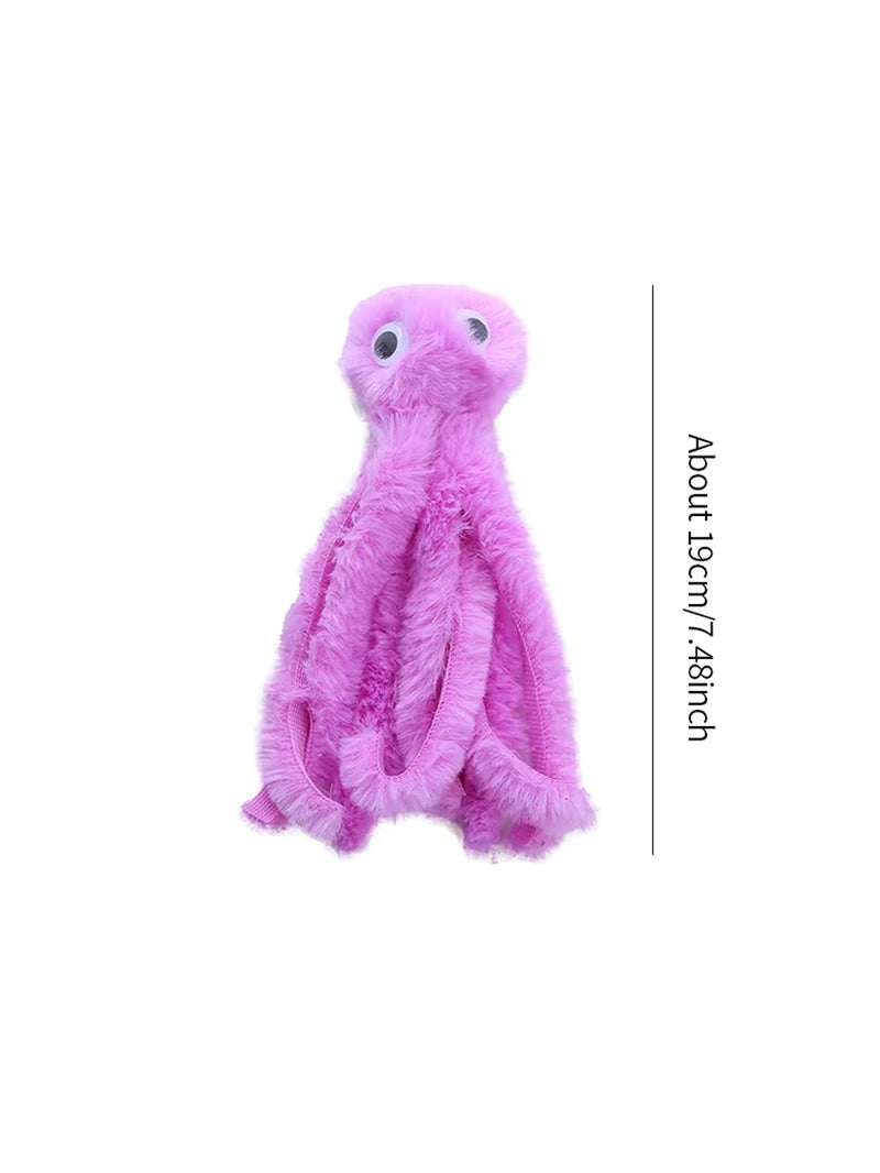 Interactive Plush Octopus Cat Toy - Durable and Engaging Pet Play Accessory