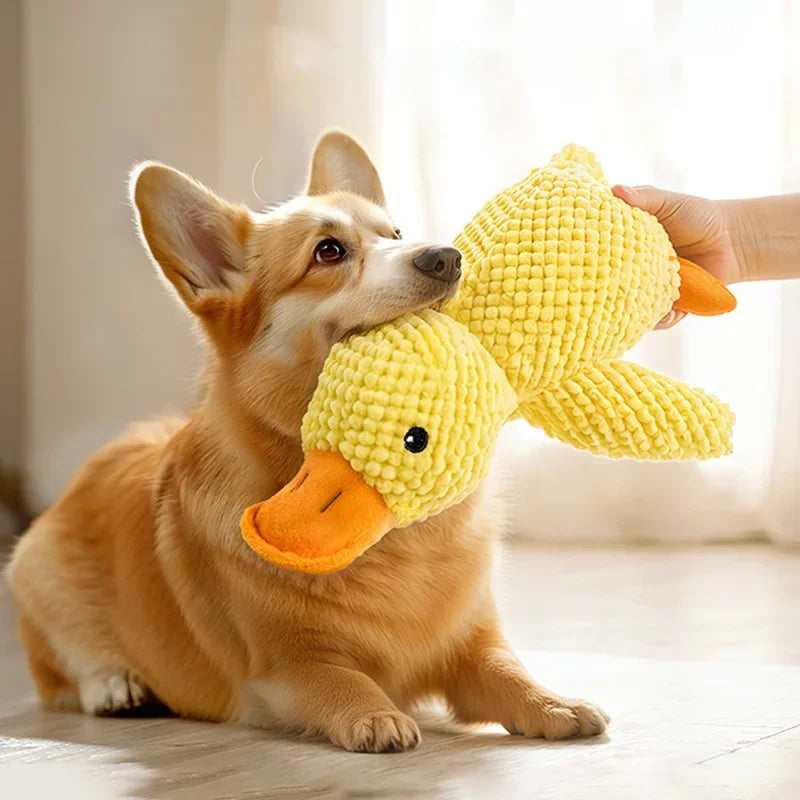 Interactive Plush Toy for Cats and Dogs - Durable Squeaky Doll for Aggressive Chewers by Labubo