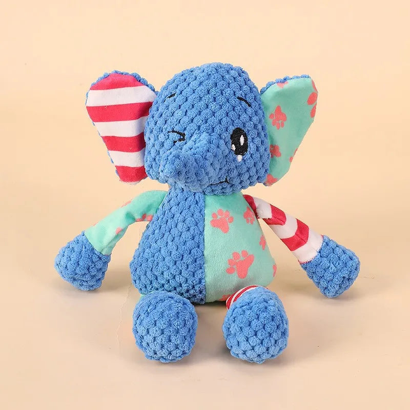 Interactive Bite-Resistant Plush Dog Toy with Squeaker - Ideal for Chewing and Dental Care