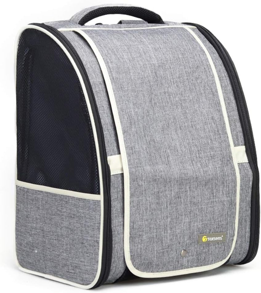 Premium Pet Carrier Backpack with Window Blind for Small Cats and Dogs, Enhanced Ventilation, Safety Straps, Buckle Support, Collapsible Design for Travel, Hiking, and Outdoor Adventures