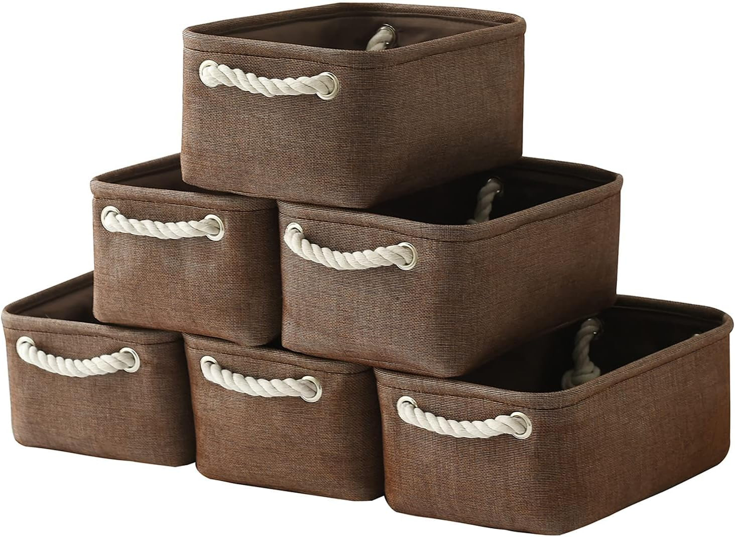 Large Collapsible Storage Bins - 3 Pack 14x10x7 Inch Fabric Organizers for Closet, Shelf, and Toy Storage (Grey & Gold)