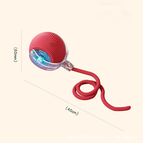 Automatic Rolling Cat Ball Toy - Rechargeable Interactive Electric Toy with Teaser Sensor for Kittens