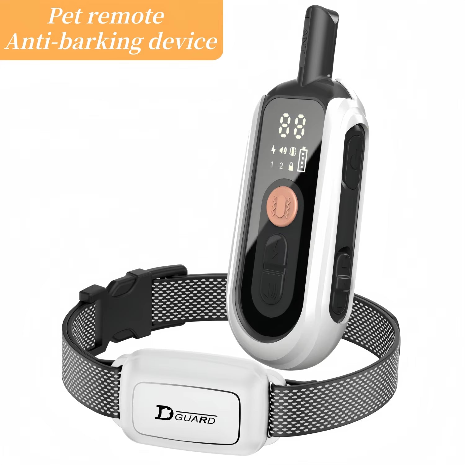 Professional Waterproof Electric Dog Training Collar with Remote Control - Rechargeable Anti-Barking Device for All Dog Sizes