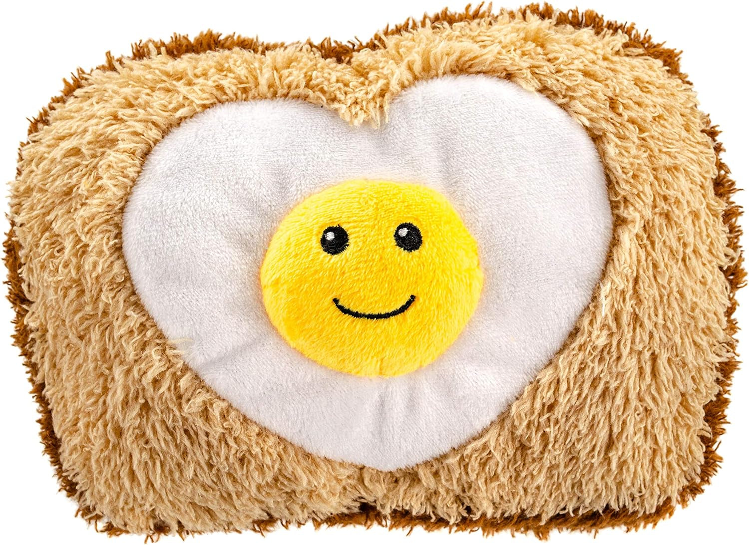 Plush Dog Chew Toy Set - Fruits, Cupcakes, Ice Creams, and Mug with Squeaker (10" Ketchup & Mustard)