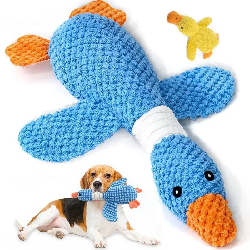 Interactive Plush Toy for Cats and Dogs - Durable Squeaky Doll for Aggressive Chewers by Labubo