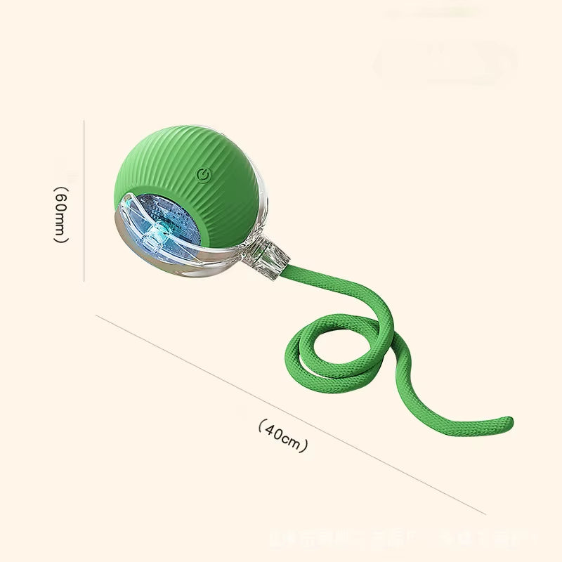 Automatic Rolling Cat Ball Toy - Rechargeable Interactive Electric Toy with Teaser Sensor for Kittens