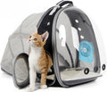 Professional Cat Bubble Backpack with Fan - Space Capsule Clear Window Pet Travel Carrier for Cats and Small Dogs (up to 12 lbs)