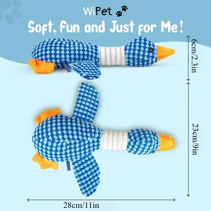 Interactive Plush Toy for Cats and Dogs - Durable Squeaky Doll for Aggressive Chewers by Labubo