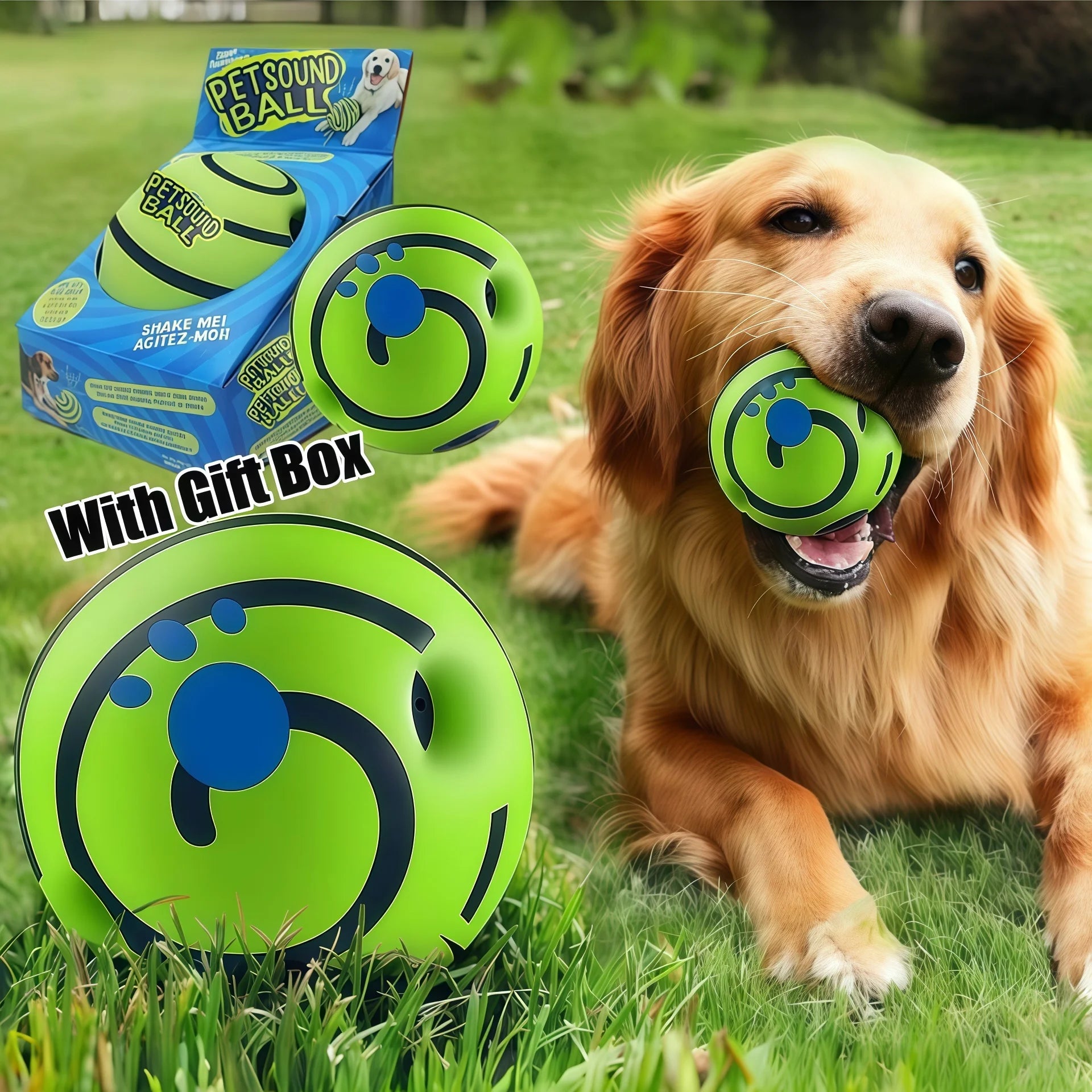 Interactive Wobble Wag Giggle Glow Ball for Dogs - Engaging Toy with Fun Sounds for Enhanced Playtime