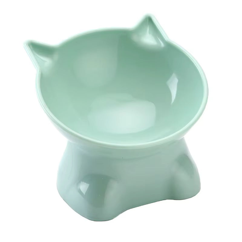 Elevated Cat Bowl - Stylish High-Legged Design for Food and Water - Ideal for Cats and Dogs - Black Color