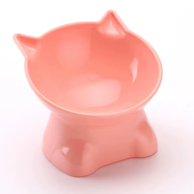 Elevated Cat Bowl - Stylish High-Legged Design for Food and Water - Ideal for Cats and Dogs - Black Color