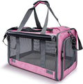 Premium Soft-Sided Pet Carrier for Large and Medium Cats and Puppies, Ideal for Travel with Privacy Protection