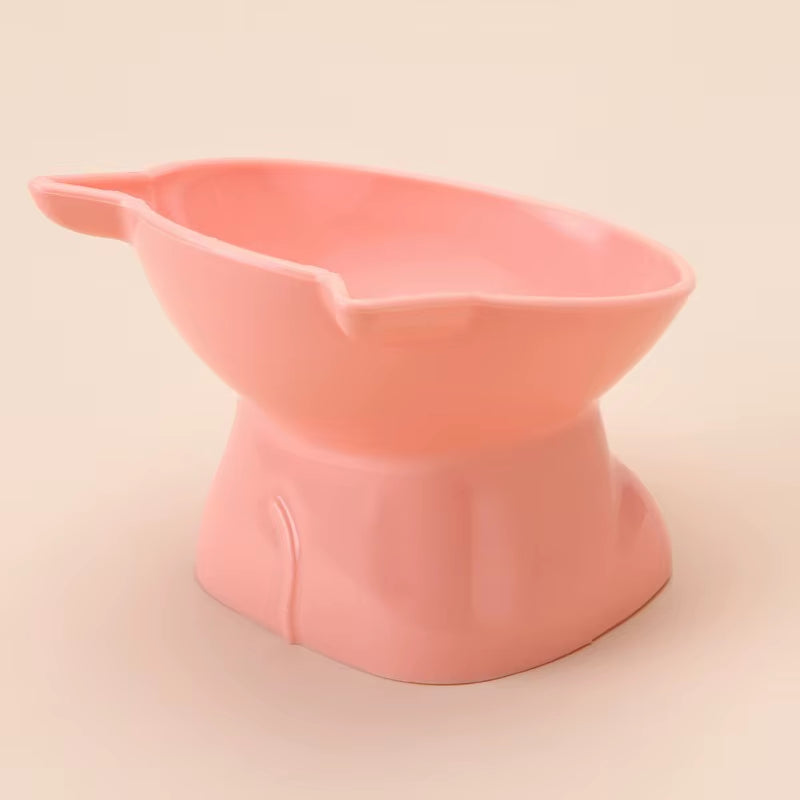 Elevated Cat Bowl - Stylish High-Legged Design for Food and Water - Ideal for Cats and Dogs - Black Color