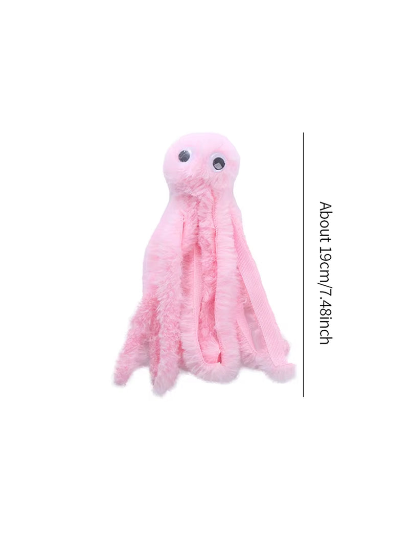 Interactive Plush Octopus Cat Toy - Durable and Engaging Pet Play Accessory