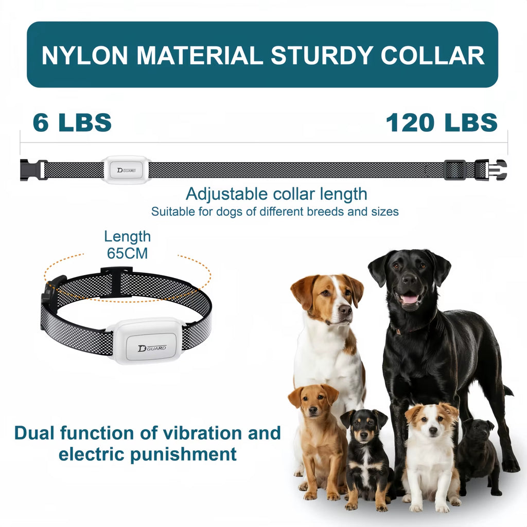 Professional Waterproof Electric Dog Training Collar with Remote Control - Rechargeable Anti-Barking Device for All Dog Sizes