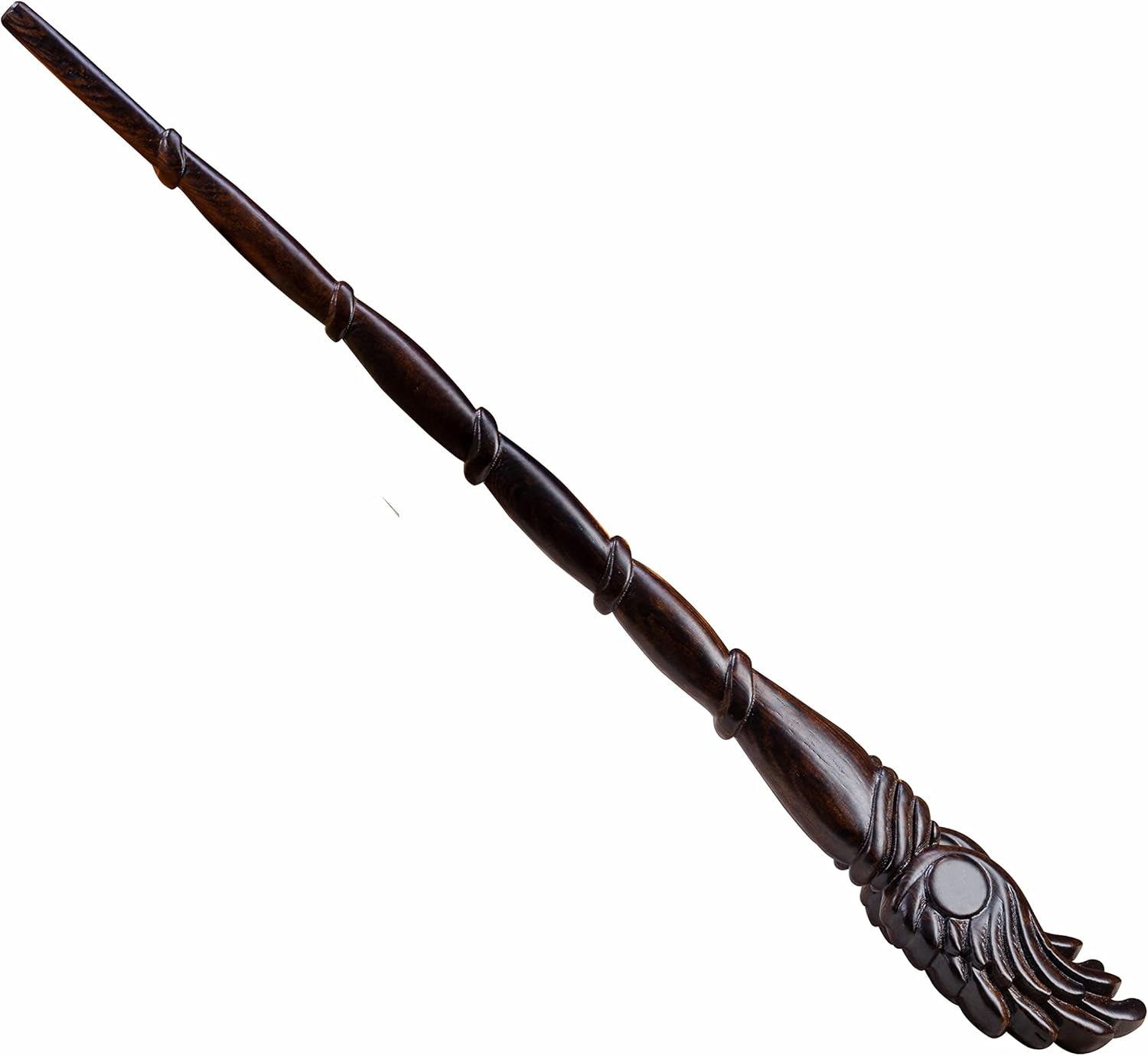 15-Inch Wooden Wizard Wand - Authentic Collectible Magic Wand for Cosplay and Special Occasions (S10)