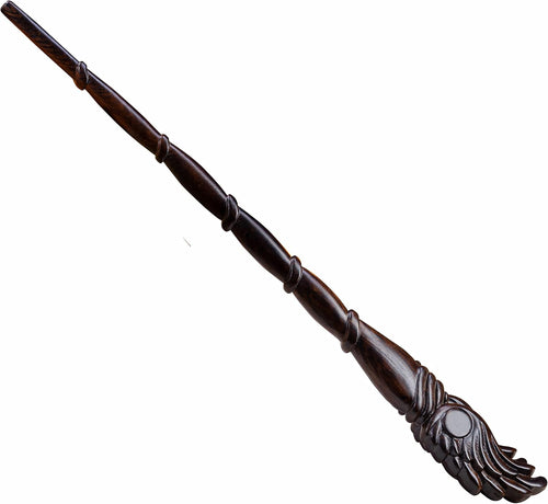 15-Inch Wooden Wizard Wand - Authentic Collectible Magic Wand for Cosplay and Special Occasions (S10)