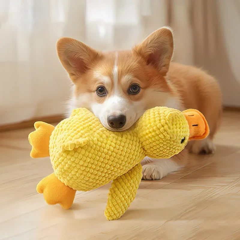 Interactive Plush Toy for Cats and Dogs - Durable Squeaky Doll for Aggressive Chewers by Labubo